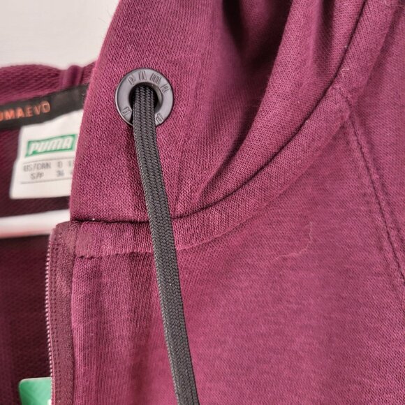 Puma Evo Hooded Womans Pullover Sweatshirt S Plum Size S NWT MSRP $70 - Picture 8 of 11